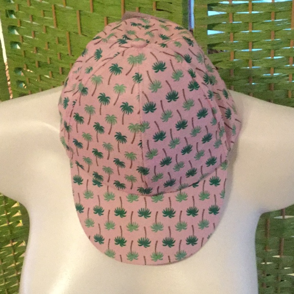 🌴NWT Cool Pink Palm Tree Unisex Hat One Size 🌴